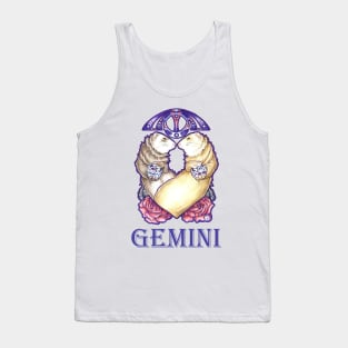 Ferret Gemini Zodiac Sign - With Zodiac Name Tank Top